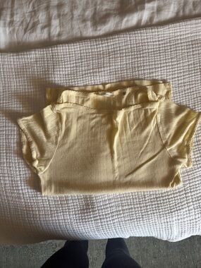 Doen Pointelle Short Sleeve Top